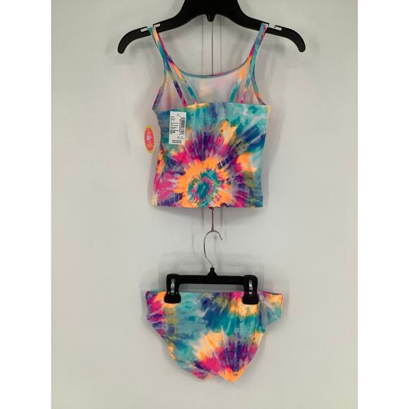 The Childrens Place Girl's Medium Tie Dye Tankini Two Piece Swimsuit Beach C22-4 - Picture 5 of 8